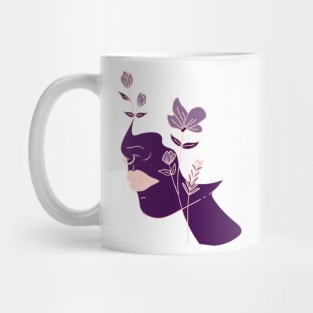 Beautiful Universe Flower Inspiration Purple & Pink Mug